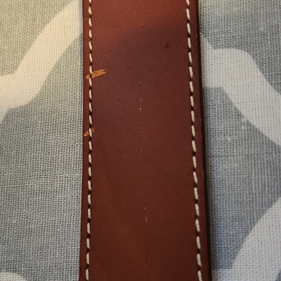 Calvin Klein Belt Brown Leather with Silver Logo - Picture 4 of 12